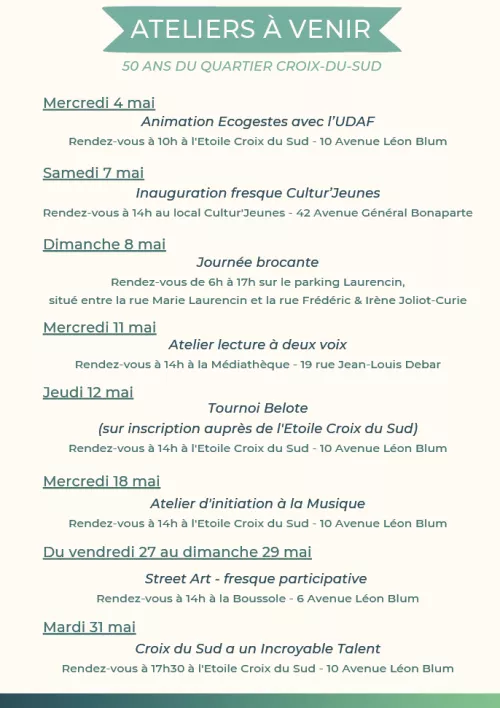 Les célébrations des 50 ans de Croix du Sud se poursuivent !