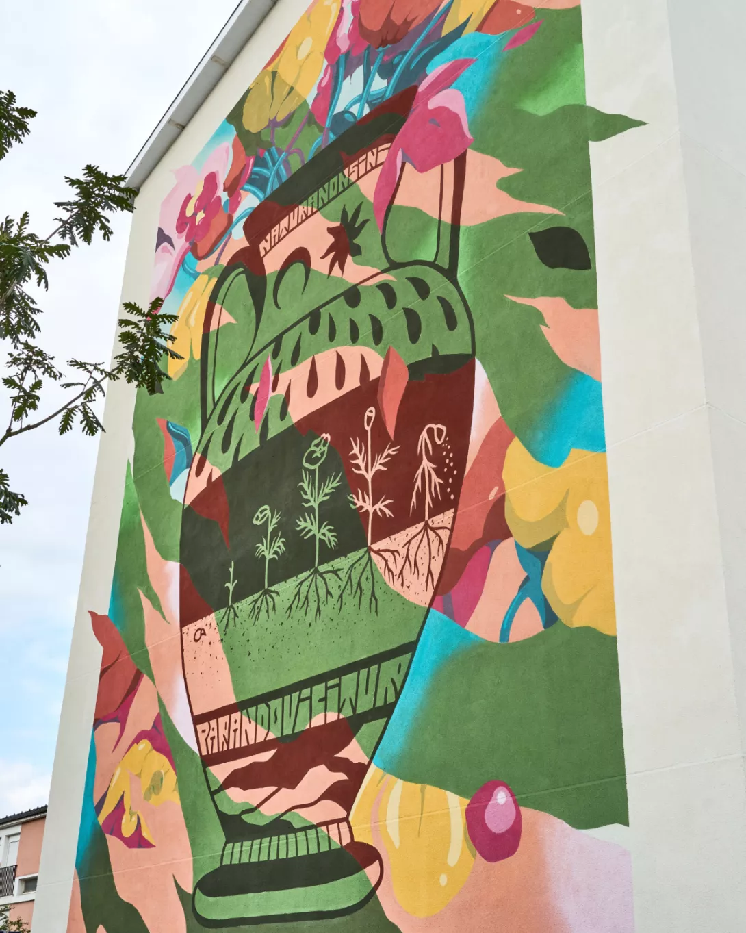 Fresque Natura Non Nisi Parendo Vencitur - OnOff Crew - Voir l'image en pleine taille