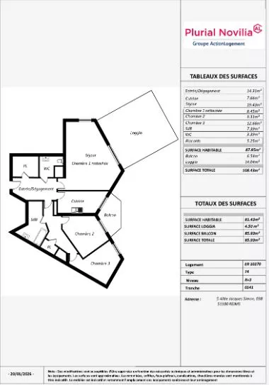  Achat appartement T4  87.00m²  à Reims  (51100)  - ER.10270 - Galerie 7 - Ouvrir l'image en pleine taille