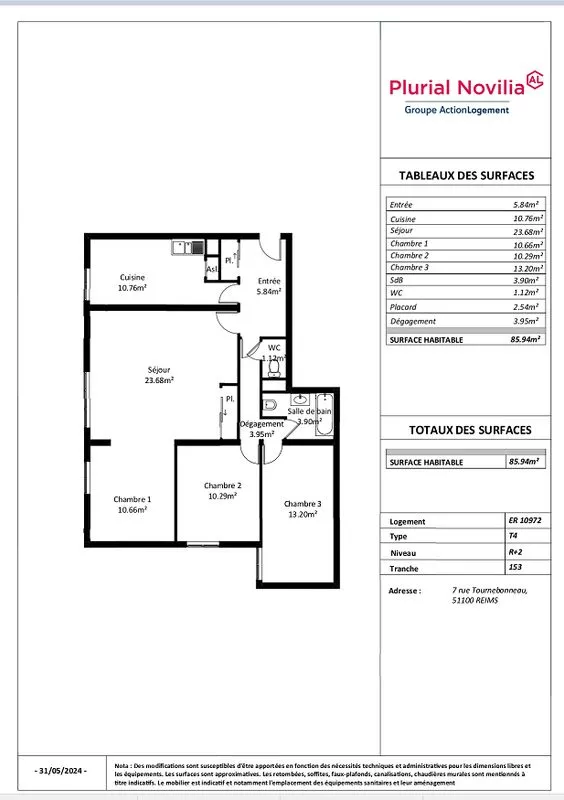  Achat appartement T4  84.00m²  à Reims  (51100)  - ER.10972 - Galerie 7 - Ouvrir l'image en pleine taille
