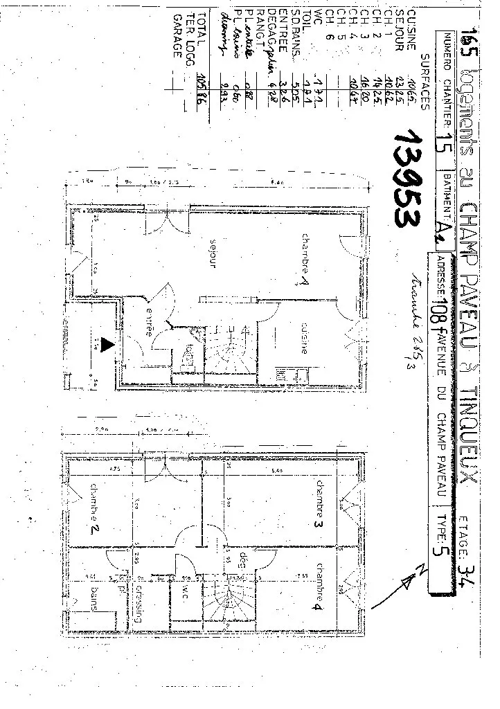  Location appartement T5  105.86m²  à Tinqueux  (51430)  - ER.13953 - Galerie 7 - Ouvrir l'image en pleine taille
