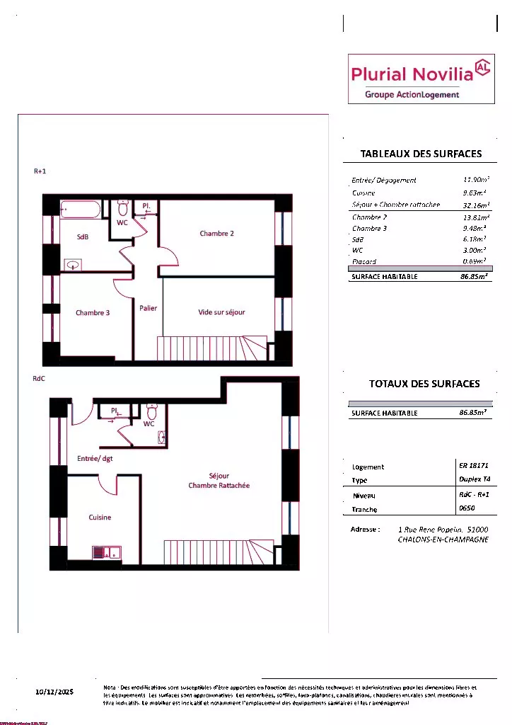 Achat appartement T4  86.85m²  à Chalons-En-Champagne  (51000)  - ER.18171 - Galerie 8 - Ouvrir l'image en pleine taille